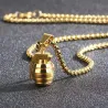 Hand grenade pendant - with necklace - stainless steelNecklaces
