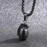 Hand grenade pendant - with necklace - stainless steelNecklaces