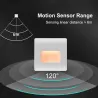 LED wall / stairs light - recessed lamp design - PIR motion sensor - AC85-265VWall lights