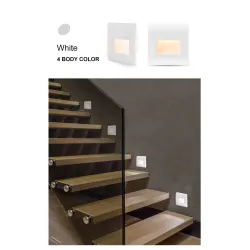 LED wall / stairs light - recessed lamp design - PIR motion sensor - AC85-265VWall lights