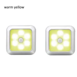 LED lamp - with PIR motion sensor - for wall / furniture / stairs - 2 piecesWall lights