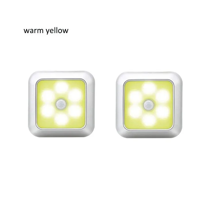 LED lamp - with PIR motion sensor - for wall / furniture / stairs - 2 piecesWall lights