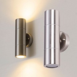 LED wall light - stainless steel lamp - up / down lightning