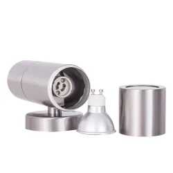 LED wall light - stainless steel lamp - up / down lightningWall lights