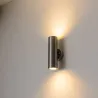 LED wall light - stainless steel lamp - up / down lightningWall lights