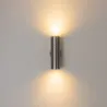 LED wall light - stainless steel lamp - up / down lightningWall lights