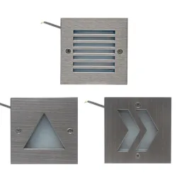 Wall / stairs / outdoor lamp - stainless steel - IP65 waterproof - LED light - 3WWall lights