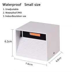 Indoor / outdoor LED lamp - adjustable - IP65 waterproof - 12WWall lights