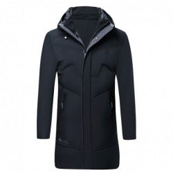 Luxurious warm winter jacket - long parka - with hood - duck downJackets