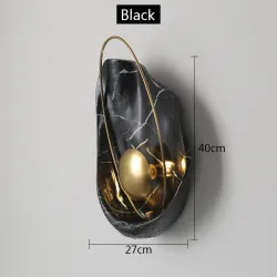 Modern resin wall lamp - LED - shell shapeWall lights