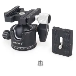 EB36 - tripod ball head - low profile - quick release plate - 15kgTripods & stands
