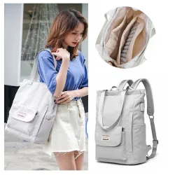 Stylish handbag - laptop backpack - with USB charging port - waterproofHandbags