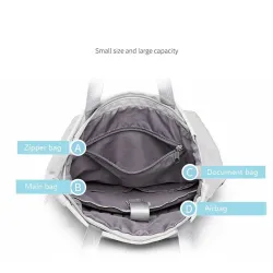 Stylish handbag - laptop backpack - with USB charging port - waterproofHandbags