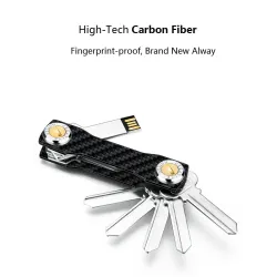 Modern key organiser - carbon keychainKeyrings