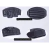 Black leather gloves - fitness / gym /cycling - half fingerGloves