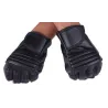Black leather gloves - fitness / gym /cycling - half fingerGloves