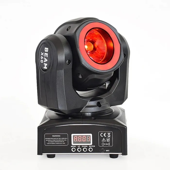 Mini LED beam - laser light - moving head - DJ / stage light - 60W - RGBW - DMXStage & events lighting