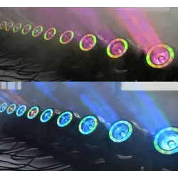 Mini LED beam - laser light - moving head - DJ / stage light - 60W - RGBW - DMXStage & events lighting