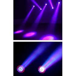 Mini LED beam - laser light - moving head - DJ / stage light - 60W - RGBW - DMXStage & events lighting