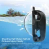 Diving dome port - dual-handheld - waterproof lens cover - for GoPro Hero 8 Black - 6 inchProtection