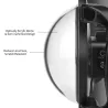 Diving dome port - dual-handheld - waterproof lens cover - for GoPro Hero 8 Black - 6 inchProtection