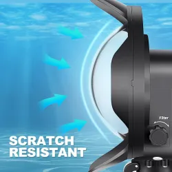 Diving dome port - waterproof filter case - switchable - for GoPro Hero 7 6 5 BlackProtection