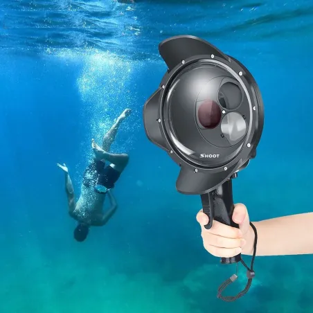 Diving dome port - waterproof filter case - switchable - for GoPro Hero 7 6 5 BlackProtection