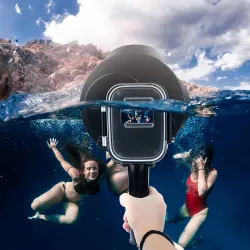 Diving dome port - waterproof filter case - switchable - for GoPro Hero 7 6 5 BlackProtection