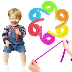 Rubber noodle - elastic rope - anti-stress toy - fidget - 6 piecesFidget Spinner