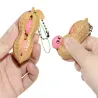 Squeeze bean - anti-stress fidget toy - with keychainKeyrings