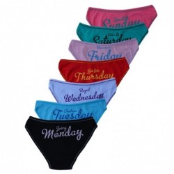 Sexy cotton panties - every weekday print - 7 piecesLingerie