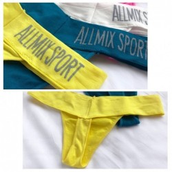 Sexy g-string - seamless - low waist - thick strap - cotton - "Allmix Sport" letteringLingerie