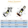 Motorcycle light bulb - Angel Eye LED - red / blue - H4 / BA20DH4