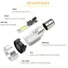 Motorcycle light bulb - Angel Eye LED - red / blue - H4 / BA20DH4