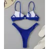 Sexy ribbed bikini set - Brazilian style - with push upBeachwear