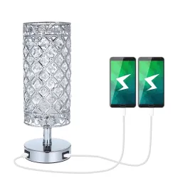 Crystal night lamp - dual USB charging portLights & lighting
