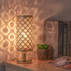 Crystal night lamp - hollow-out - carved design - USBLights & lighting