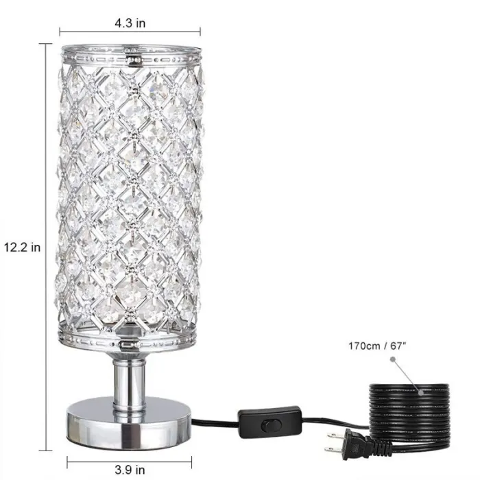 Crystal night lamp - hollow-out - carved design - USBLights & lighting