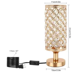 Crystal night lamp - hollow-out - carved design - USBLights & lighting