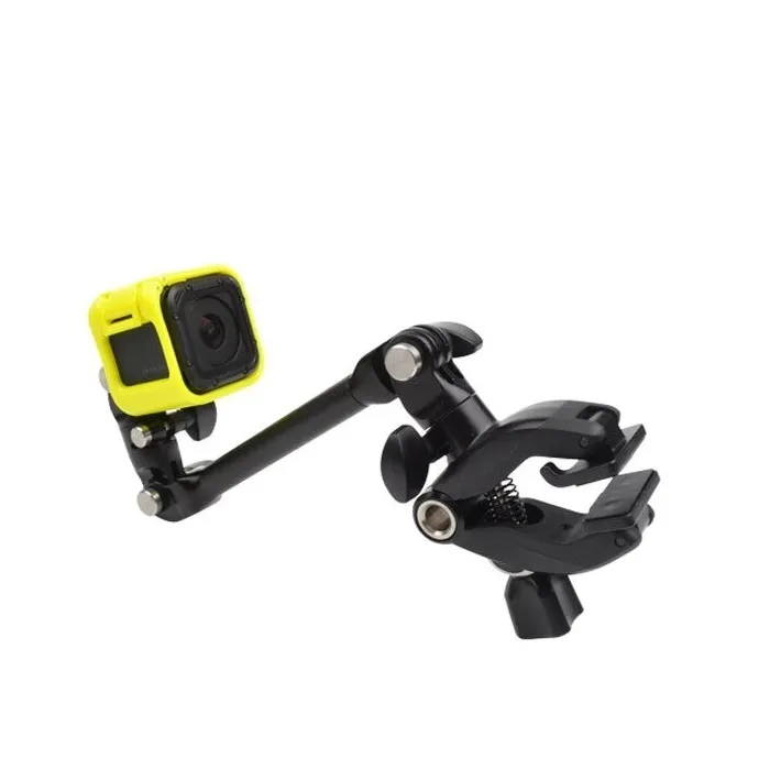 Clamp clip mount - selfie stick - flex jaw - for GoPro Hero 8 9 10 Xiaomi YI 4K SJ4000 SJ5000 SJ6000Mounts