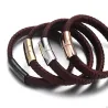 Magnetic buckle - clasp - for leather cord bracelets - stainless steel - DIY - 2 piecesBracelets