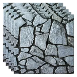 3D wall / floor sticker - self adhesive tile - waterproof - removable - 10 piecesWall stickers