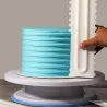 Decorative cream spatula - scraper - irregular teeth / edgeBakeware