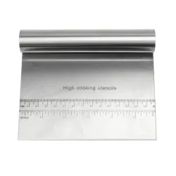 Stainless steel dough slicer - with scaleBakeware