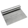 Stainless steel dough slicer - with scaleBakeware