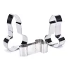 Cookie cutter mold - penis shaped - stainless steel - 3 piecesBakeware