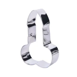 Cookie cutter mold - penis shaped - stainless steel - 3 piecesBakeware