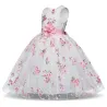 Luxury girls dress - floral design & bowKids