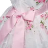 Luxury girls dress - floral design & bowKids