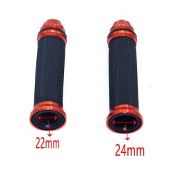Motorcycle handlebar grips - rubber covers - 22mm / 24mmHand Grips & End